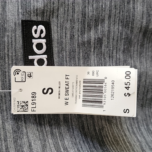 [*3 Items For $20 In Bundle*] New Adidas women's gray sweatshirt - Picture 4 of 5